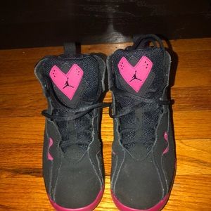 Pink and Black Air Jordan Kids